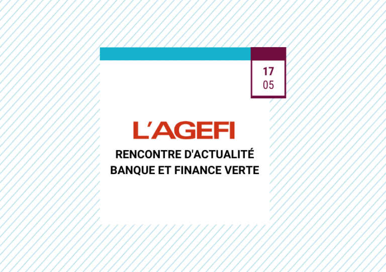 Logo de l'événement Banque et Finance Verte organisé par l'AGEFI le 17 avril 2022.